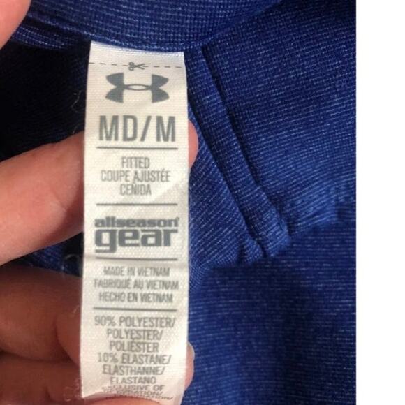 Under Armour Blue jacket bundle of two high neck both size medium - Picture 12 of 13